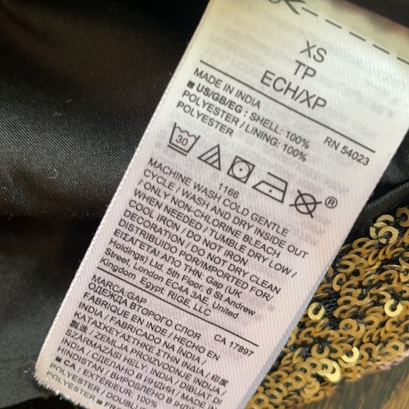 Rainbow Stripe Sequin Mini Dress GAP - Picture 8 of 8